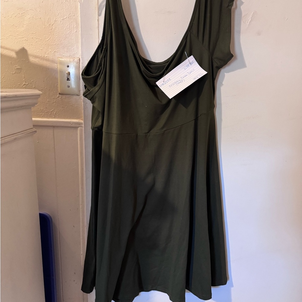 SHEIN Dark Green Mini Dress